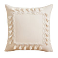 Axyaa Tufted Tassels Cushion Cover for Home Decor Square 45x45cm