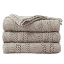 Axyaa Knit Throw Blanket: Warm, Cozy, and Stylish for Bed, Couch, or Sofa
