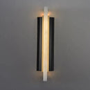 Axyaa Spain Marble LED Wall Light in Black, White & Copper - Modern Sconce Lamp