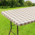 Axyaa Waterproof Elastic Table Cover for Home, Party, Camping - Outdoor Tablecloth