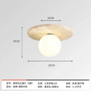 Axyaa Travertine Stone LED Ceiling Light for Hallway, Aisle, and Corridor