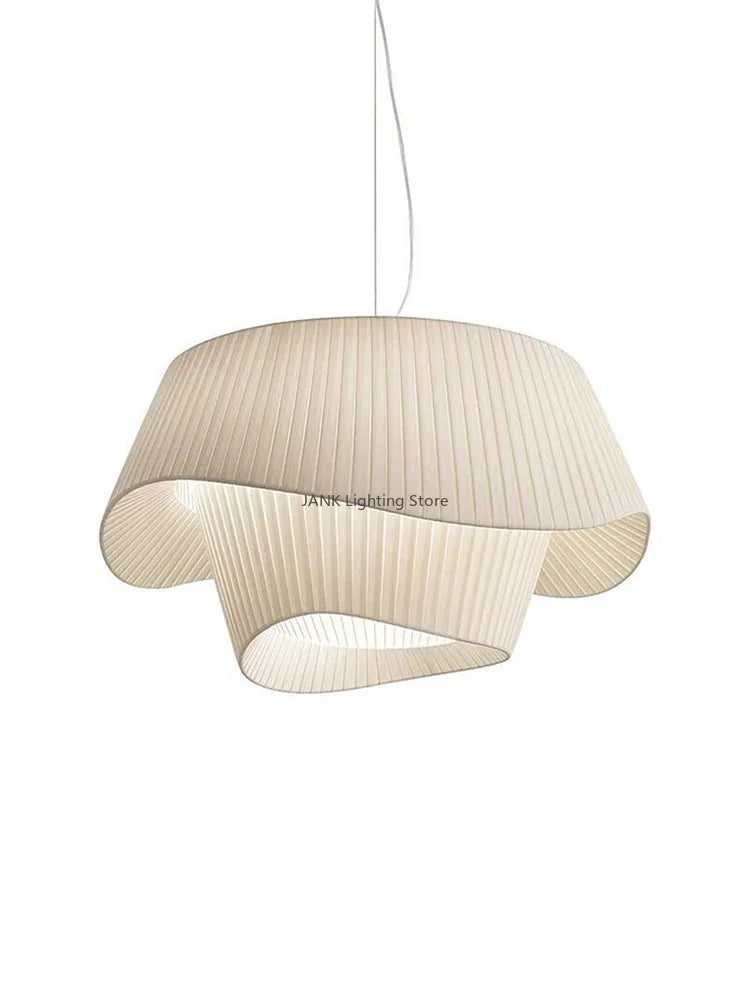 Axyaa Fabric LED Pendant Light for Home Decor - Designer Hanging Chandelier