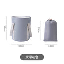 Axyaa Cylindrical Laundry Basket: Portable, Waterproof, Foldable, Thickened Design