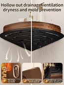 Axyaa Triangular Wall Mounted Corner Shelf - Bathroom & Kitchen Organizer Rack