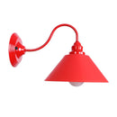 Axyaa Red LED Wall Lights: Industrial Vintage Bedroom Lamp for Hallway, Reading, and Bathroom