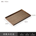 Axyaa Black Walnut Wooden Tea Cup Tray - High-grade Kitchen Storage & Serving Tray