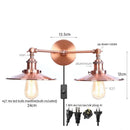 Axyaa Loft LED Wall Lights 2-heads Industrial Lamparas De Pared for Living Room
