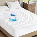 Axyaa Waterproof Quilted Mattress Protector, Soft Jacquard Fitted Bed Cover