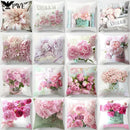 Axyaa Floral Wedding Cushion Cover - Soft Home Decor Pillow Case