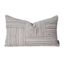 Axyaa Beige Textured Stripe Stitched Sofa Pillow for Bedroom and Restaurant Seat