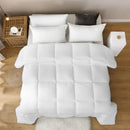 Axyaa All Season Oversized Queen White Comforter - Cotton Cover, Down Alternative Fill