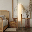 Axyaa Solid Wood LED Floor Lamp for Room Decor and Lighting