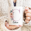 Axyaa Floral Custom Mug - Personalized Tea Cup, Creative Gift for Birthday & Mother's Day