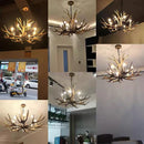 Axyaa Antler Pendant Chandelier: Industrial Deer Horn Light Fixture