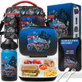 Axyaa Kids Bento Box Set with 5 Compartments & Stainless Steel Water Bottle