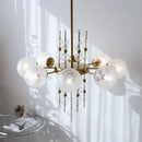 Axyaa Glass Ball LED Pendant Light - Modern Chandelier for Home Decor