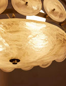 Axyaa Classic Glass Chandelier for Living Room, Vintage Style Restaurant Lighting