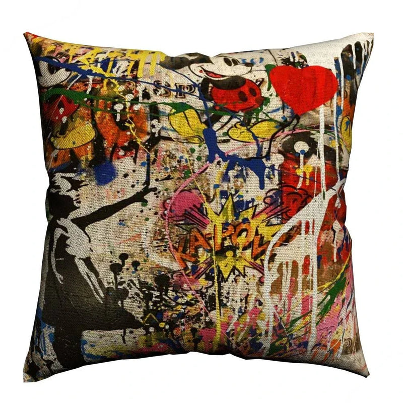 Banksy Street Art Pillowcase Cover 45x45cm - Axyaa Home Decor
