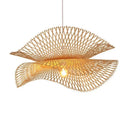 Axyaa Bamboo Chandelier: Handmade LED Pendant Lamp for Kitchen Island, Restaurant, Tea Room