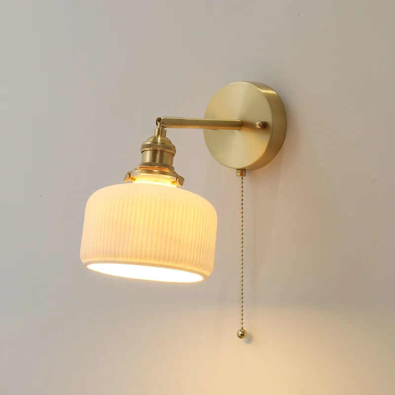 Axyaa Modern Copper Wall Lamp for Living Room, Bedroom, and Bathroom