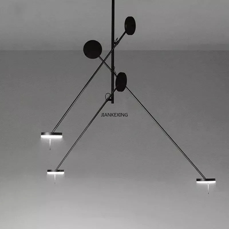 Axyaa Black Pendant Chandelier for Modern House Decor, Restaurant & Coffee Tables