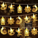 Axyaa Moon Star Castle Light Battery-Powered Eid Mubarak Decoration