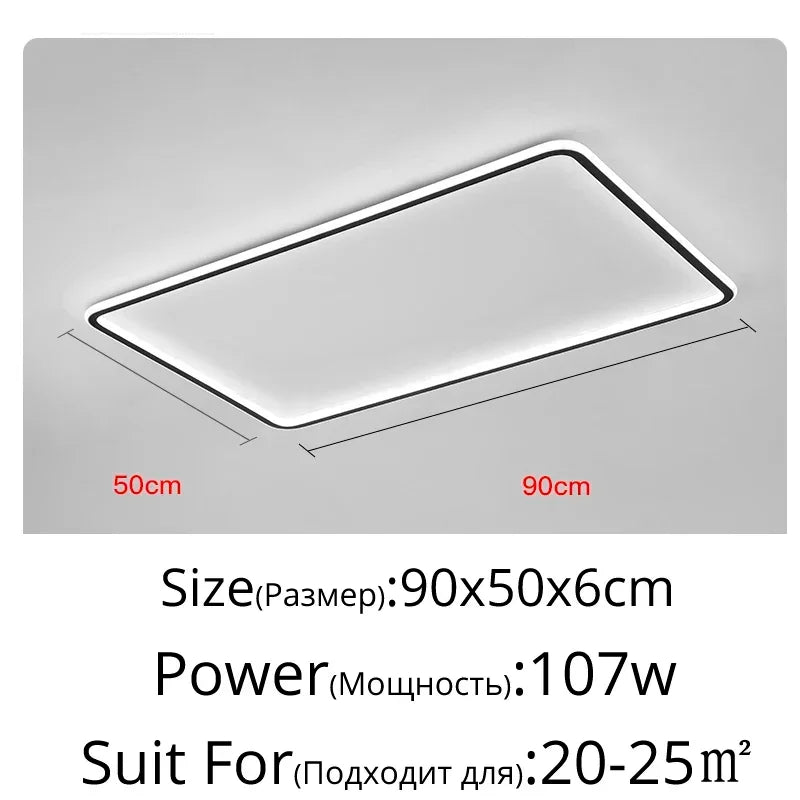 Axyaa Nordic Minimalist LED Ceiling Light for Living Room Kitchen Restaurant