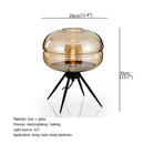 Axyaa Glass LED Desk Lamp for Modern Home Decor