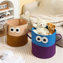 Axyaa Big Eye Laundry Basket: Foldable Hamper for Bathroom Storage & Kids' Toys