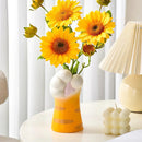 Axyaa Cat Claw Resin Vase: Desktop Flower Arrangement, Pen Holder, Makeup Brush Storage
