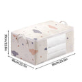 Axyaa White Wardrobe Quilt Blanket Organizer Waterproof Bag Zipper Storage
