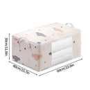 Axyaa White Wardrobe Quilt Blanket Organizer Waterproof Bag Zipper Storage