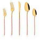 Axyaa Stainless Steel Cutlery Set - Fork Spoon Knife Dinnerware Flatware