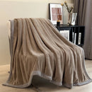 Axyaa Double Layer Milk Velvet Blanket for Bed Sofa Single Double