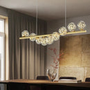 Axyaa Starry Sky LED Pendant Light Glass Bubble Chandelier for Dining Kitchen Island