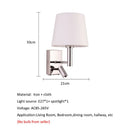 Axyaa Chrome Wall Lamp with Switch, Modern Minimalist Wall Sconce for Corridor, Bedroom & Living Room