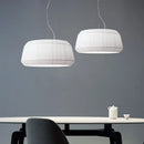 Axyaa Pleated Fabric E27 LED Pendant Lights: Minimalist Nordic Chandelier for Indoor Living Room Lighting