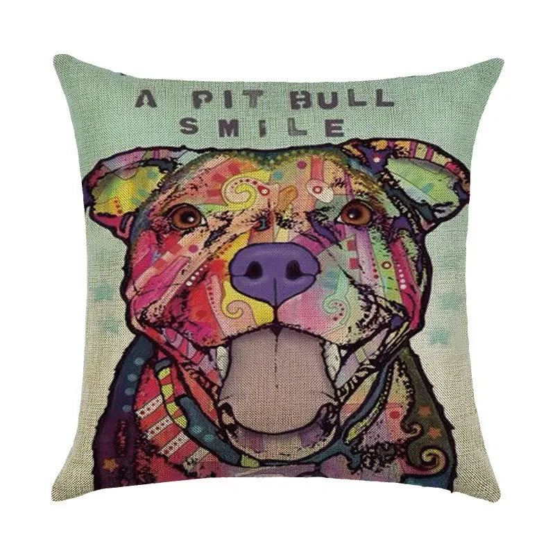 Axyaa Animal Print Pillow Cover: Stylish Sofa & Chair Linen Cushion Cover Art