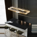 Axyaa LED Crystal Pendant Chandelier for Living Room, Dining, Bedroom & Hall