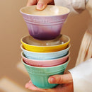Axyaa Rainbow Gradient Ramen Bowls Set - 300ML Japanese Kitchen Tableware