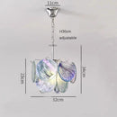 Axyaa Colored Glass French Pendant Light