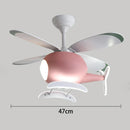Axyaa Modern Ceiling Fan Lights for Kids' Bedroom and Dining Room LED Indoor Lighting
