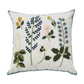 Axyaa Floral Embroidered Pillow Cover 45x45cm for Home Decoration