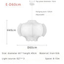 Axyaa Wabi Sabi Silk Pendant Lights: Modern Home Decor Chandelier