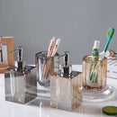 Axya Crystal Clear Bathroom Set - Dispenser & Storage Accessories