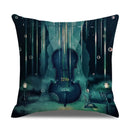 Axyaa Landscape Linen Pillowcase - Home Sofa Office Decoration - 45*45cm