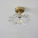 Axyaa Glass LED Ceiling Light Chandelier for Living Room Bedroom Decor
