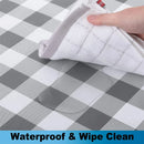 Axyaa Waterproof Elastic Round Tablecloth for Home Decoration and Parties