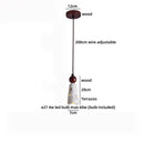 Modern Nordic Axyaa Wood Stone LED Pendant Light for Living Dining Room Decor