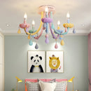 Axyaa Princess Macaron LED Chandelier for Children's Bedroom